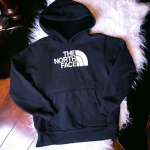 Black North Face Hoodie Boys SZ M 10/12
